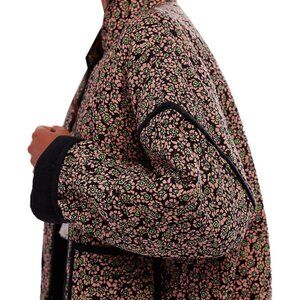 Free People Women's Dusk Combo Floral Quilted Chloe Jacket Size XL